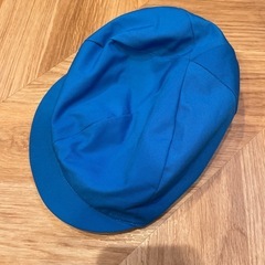 保育園　青　帽子