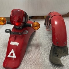 郵政カブ　前後フェンダー