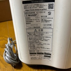 SHARP 加湿空気清浄機 2018の画像