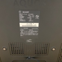 【値下げ可】シャープ32型液晶テレビの画像