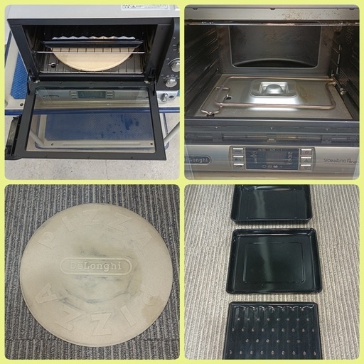 F1863【DeLonghi】　デロンギ　コンベクションオーブン　EOB2071J   外形寸法　幅約510㎜  奥行約400㎜  高