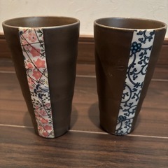 お皿とコップセットの画像