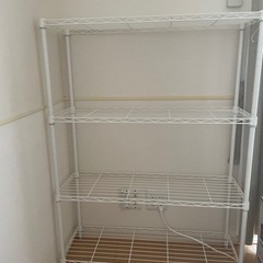 白 スチールラック