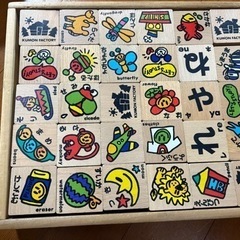 ひらがな　英語　積み木　木製　KUMONの画像