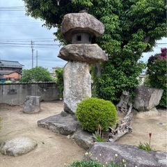庭石、灯篭