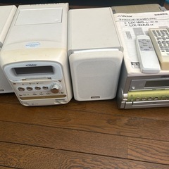 MD カセットCDコンポ2台の画像