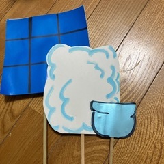 人参　大根　牛蒡のペープサート　手作りの画像
