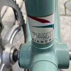 ビアンキ　ミニベロ7 merlo minivelo チェレステ 2013年購入の画像