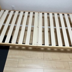 ニトリ足付きすのこベッドシングルの画像