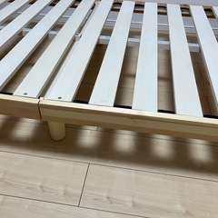 ニトリ足付きすのこベッドシングルの画像