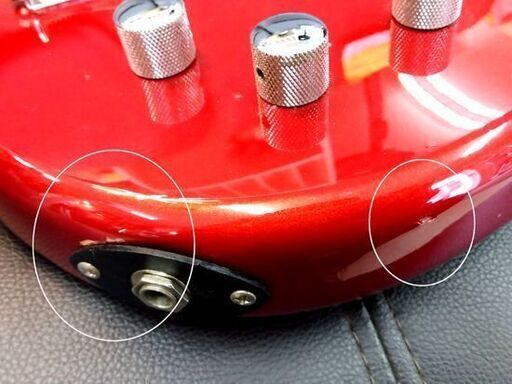 若干難有 FERNANDES×KOEIDO エレキベース 4弦 レッド リボルバーベース