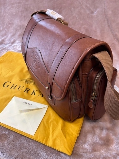 希少GHURKAグルカNo.93Safariレザーショルダーバッグ本革バック牛革 希少GHURKAグルカNo.93Safariレザーショルダーバッグ本革バック牛革