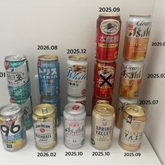 ビール類各種　16本セット　希望者にはもう１本の画像