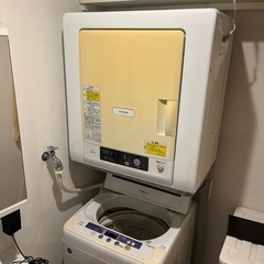 洗濯機　乾燥機　台座付き　3点セット　バラ売り不可