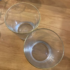 ニトリ　ガラスコップ　2つの画像
