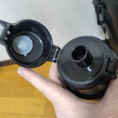 水筒　カバー付き　黒の画像