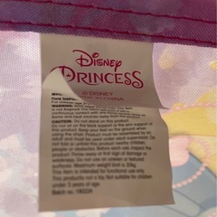 ディズニー プリンセス 子供用 折り畳みチェアの画像