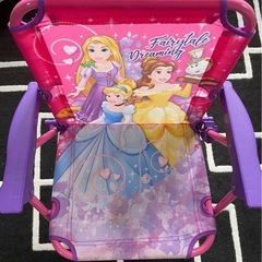 ディズニー プリンセス 子供用 折り畳みチェアの画像