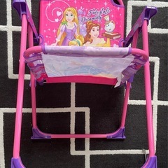 ディズニー プリンセス 子供用 折り畳みチェアの画像