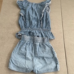 140cm デニムセットアップ
の画像