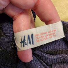 H&Mワンピースネイビーの画像