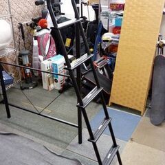 ☆ニトリ ロフトベッド ハイベッド ブラック 全長2080mm 奥行1015mm 高さ1795mm 黒 NITORI パイプベッド 金属フレーム 札幌 北20条店の画像