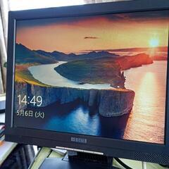 完動品　パソコンモニター　15インチ 無料モニターだけ画面は動作確認画面ですの画像