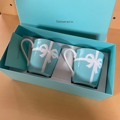 ✨未使用✨🩵TIFFANY&Co マグカップ ブルー リボン ボックス マグカップ ボーンチャイナ 225mlの画像