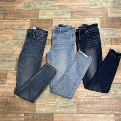 ZARA UNIQLO アズール　スキニーデニムセット