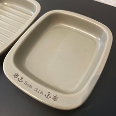 トースター用小皿２枚➕専用コースターの画像