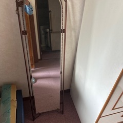 【お話中】アンティーク　スタンドミラーの画像