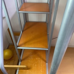 階段式　ロフトベッド　セミシングルの画像
