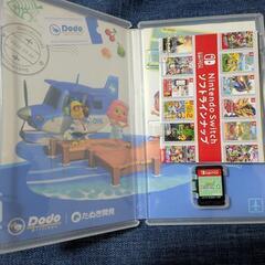 任天堂Switchのセットとどうぶつの森カセット付きの画像