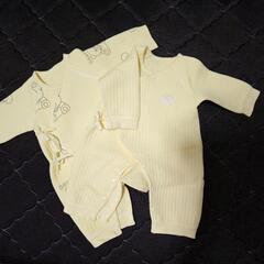 赤ちゃん服2枚セット59cm　秋冬　ほぼ新品!!