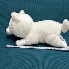 タグ付きサモエドの子犬ぬいぐるみXLプレミアム(鼻先から指先約50cm)の画像