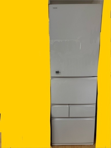 冷蔵庫☆2018年☆東芝☆TOSHIBA☆6ドア☆GR-R460FZ XK ホワイト ☆右