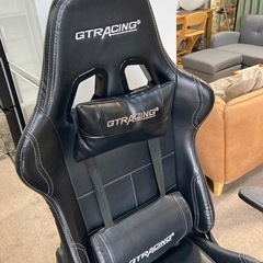 取引中です。GTRACING ゲーミングチェア アームレスト調整可能 ヘッドレスト・腰クッション付き。ワークチェア の画像