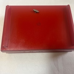 琉球漆器　赤　アクセサリー箱　鍵付き　の画像