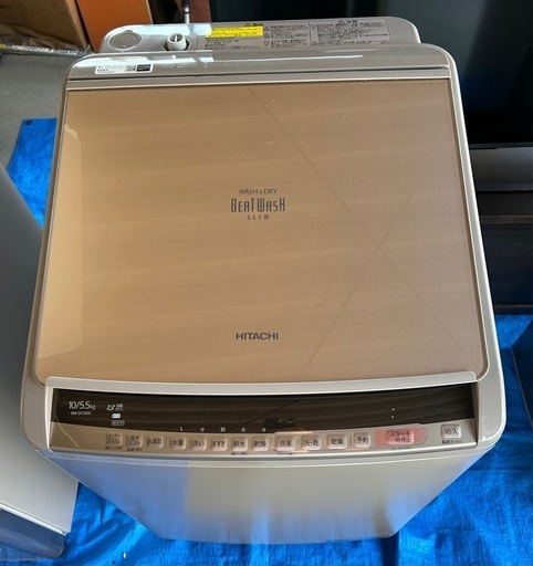中古近郊送料格安 洗濯10.0kg 乾燥5.5kg 縦型洗濯乾燥機 ビート