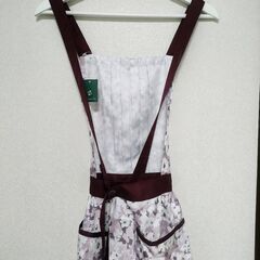 【新品未使用】AfternoonTea　大花柄エプロンの画像