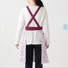 【新品未使用】AfternoonTea　大花柄エプロンの画像