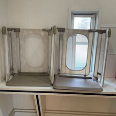 【引取日時限定】　日本育児　ベビーゲート　おくだけとおせんぼ　2個　の画像