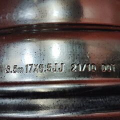 DAYTONA デイトナ 社外ホイール スチールホイール 17インチ 4本 6.5J6HPCD139.7約+40 ハイエース等 　(VHC469)の画像