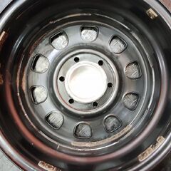 DAYTONA デイトナ 社外ホイール スチールホイール 17インチ 4本 6.5J6HPCD139.7約+40 ハイエース等 　(VHC469)の画像