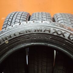 DUNLOP WINTER MAXX WM03 155/65R14 14インチ スタッドレス 4本 20～21年製 バリ溝 ミライース フレアワゴン モコ等　(KTF253)の画像