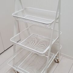  IKEA イケア RISATORP リーサトルプ ワゴン ホワイト