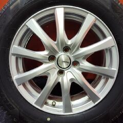 【BS BLIZZAK VRX3 195/65R16】スタッドレス【Weds RAVRION 16インチ 6J4HPCD100+42】21年製 バリ溝 ライズ ロッキー等　(KTL400) の画像