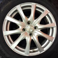 【BS BLIZZAK VRX3 195/65R16】スタッドレス【Weds RAVRION 16インチ 6J4HPCD100+42】21年製 バリ溝 ライズ ロッキー等　(KTL400) の画像