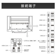 2022年製Hisense ハイセンス 50v型 4K液晶テレビ 50U7Fの画像
