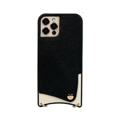 【新品✴︎未開封】iPhone14Pro スマホショルダーストラップケース黒の画像